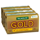 Palmolive Gold Bar Soap, 4 Pack x 90g, Daily Deodorant Protection